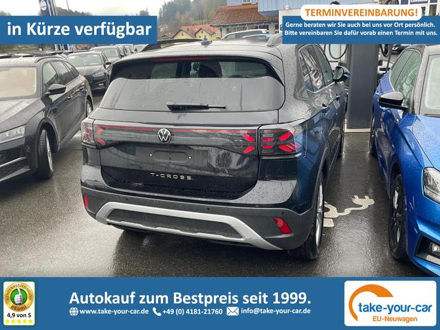 Volkswagen T-Cross - 1.0 TSI 85 kW Life DSG Life, IQ.Light, AHK, ACC, Kamera, 17-Zoll, Winterpaket Vorlauffahrzeug