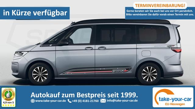 Volkswagen T7 California - Beach Camper 2.0TDI DSG Sport Edition 8 Fach GV5 Komfort Vorlauffahrzeug
