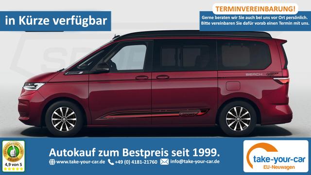 Volkswagen T7 California - Beach 2.0TDI DSG Sport Edition 8 Fach GV5 Elegance+ Vorlauffahrzeug