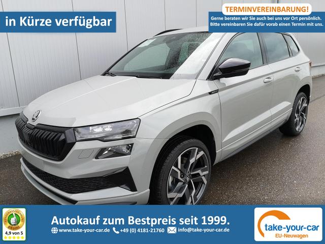 Skoda Karoq - Sportline 2.0TDI DSG 4x4 AHK Matrix Leder 19 Zoll Vorlauffahrzeug