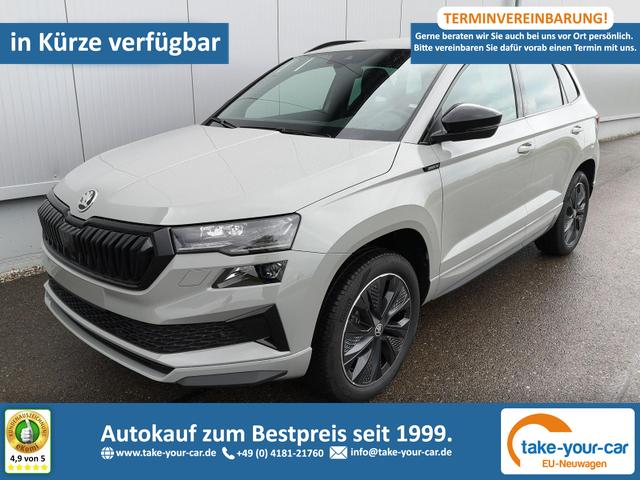 Skoda Karoq - Sportline 2.0TDI DSG 4x4 AHK Matrix Navi ACC Vorlauffahrzeug