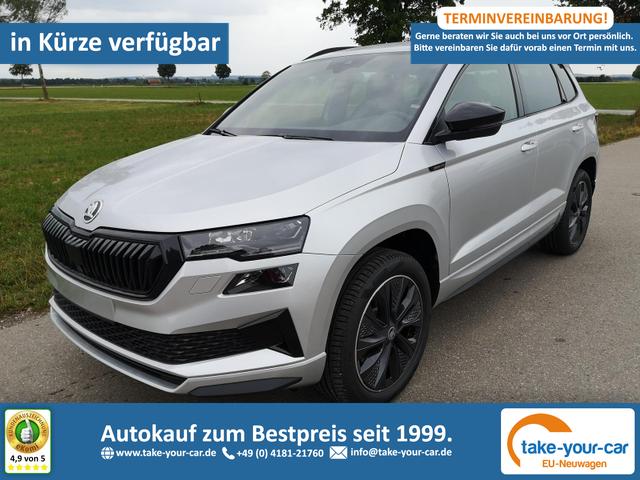 Skoda Karoq - Sportline 2.0TDI DSG 4x4 AHK Matrix Navi ACC Vorlauffahrzeug