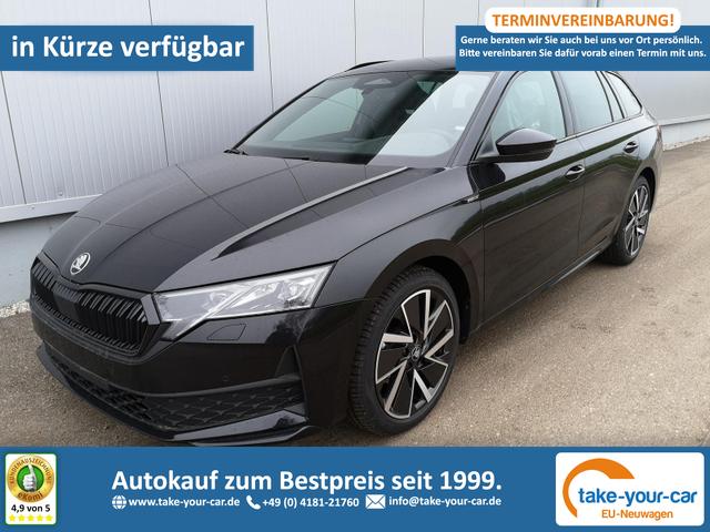 Skoda Octavia Combi - 2.0 TDI 110 kW Sportline Kombi DSG Matrix AHK Navi ACC el. Hk 18 Zoll Vorlauffahrzeug
