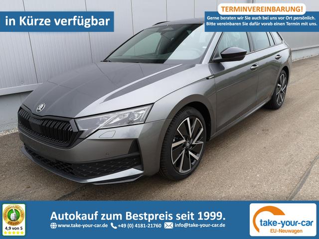 Skoda Octavia Combi - 2.0 TDI 110 kW Sportline Kombi DSG Matrix AHK Navi ACC el. Hk 18 Zoll Vorlauffahrzeug