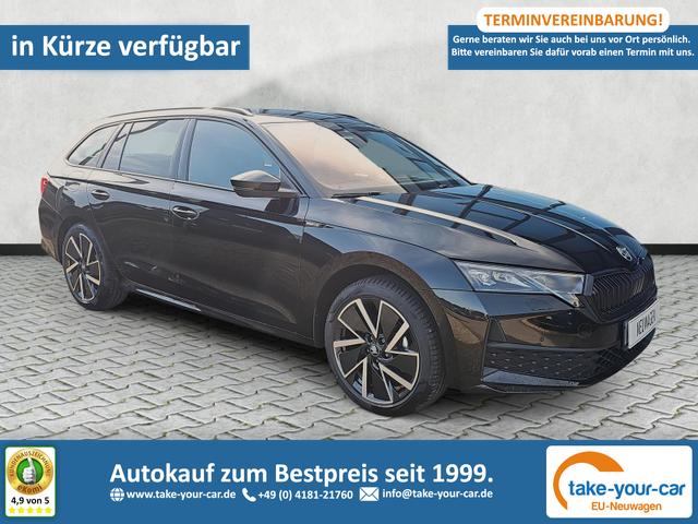 Skoda Octavia Combi - 1.5 TSI mHEV 110 kW Sportline eTSI DSG Matrix AHK Vorlauffahrzeug