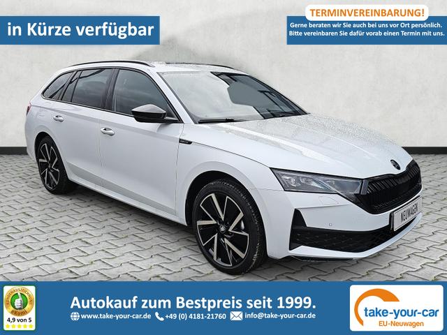Skoda Octavia Combi - 1.5 TSI mHEV 110 kW Sportline eTSI DSG Pano AHK Vorlauffahrzeug