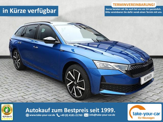 Skoda Octavia Combi - 1.5 TSI mHEV 110 kW Sportline eTSI DSG Pano AHK Vorlauffahrzeug