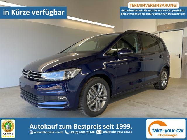 Volkswagen Touran - Comfortline 150PS 7Si+IQ.Light+TrailerAss+Cam+Navi+Kamera+Alarm+Kessy+App-Connect Vorlauffahrzeug