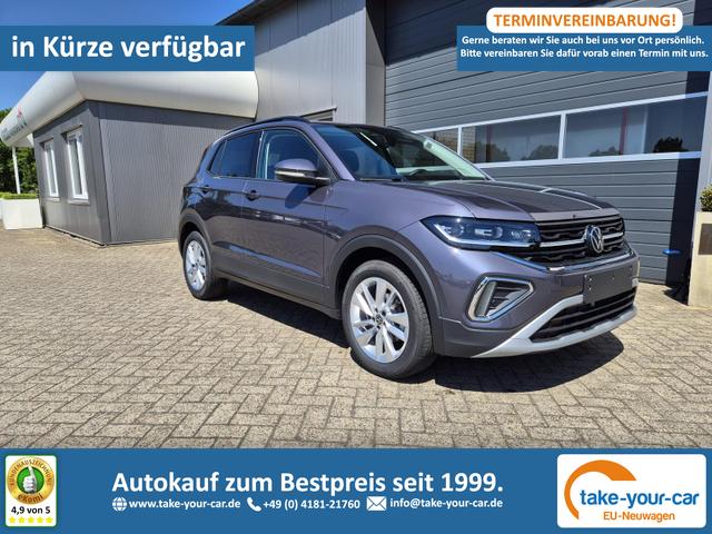 Volkswagen T-Cross - 1.0 TSI 116PS DSG Life LED-Matrix-Scheinwerfer Klimaautomatik Sitzheizung PDC Rückf.Kamera 17-LM abged.Scheiben 2xKeyless DAB+ Bluetooth Touchscreen Apple CarPlay Android Auto Vorlauffahrzeug
