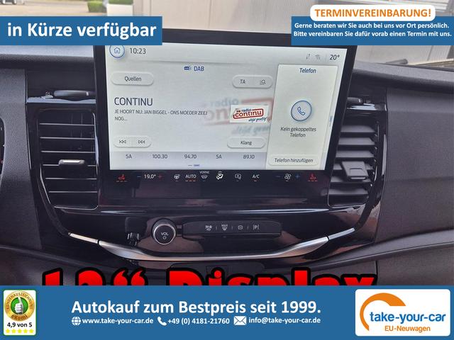 Ford Transit - L2H2 2.0 EcoBlue 130PS Trend 3,5t 2-Sitzer AHK Sitzheizung Lenkradheizung Frontscheibe beheizb. Klimaautomatik PDC v+h Rückf.Kamera Bluetooth DAB Apple CarPlay Android Auto Tempomat Ganzj.Reifen Vorlauffahrzeug