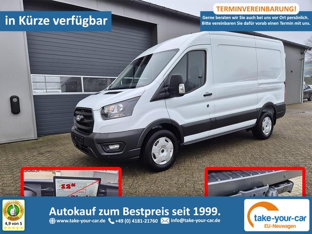 Ford Transit - L2H2 2.0 EcoBlue 130PS Trend 3,5t 2-Sitzer AHK Sitzheizung Lenkradheizung Frontscheibe beheizb. Klimaautomatik PDC v+h Rückf.Kamera Bluetooth DAB Apple CarPlay Android Auto Tempomat Ganzj.Reifen Vorlauffahrzeug