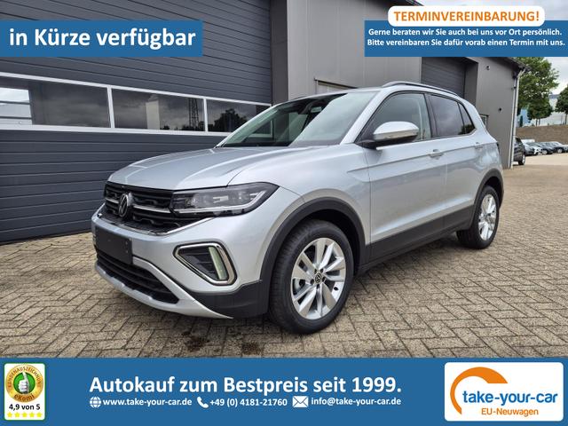 Volkswagen T-Cross - 1.0 TSI 116PS DSG Life LED-Matrix-Scheinwerfer Klimaautomatik Sitzheizung PDC Rückf.Kamera 17-LM abged.Scheiben 2xKeyless DAB+ Bluetooth Touchscreen Apple CarPlay Android Auto Vorlauffahrzeug