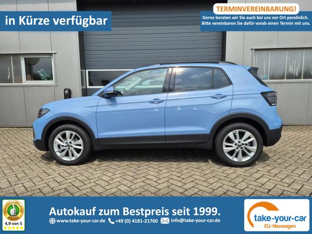 Volkswagen T-Cross - 1.0 TSI 116PS DSG Life LED-Matrix-Scheinwerfer Klimaautomatik Sitzheizung PDC Rückf.Kamera 17-LM abged.Scheiben 2xKeyless DAB+ Bluetooth Touchscreen Apple CarPlay Android Auto Vorlauffahrzeug