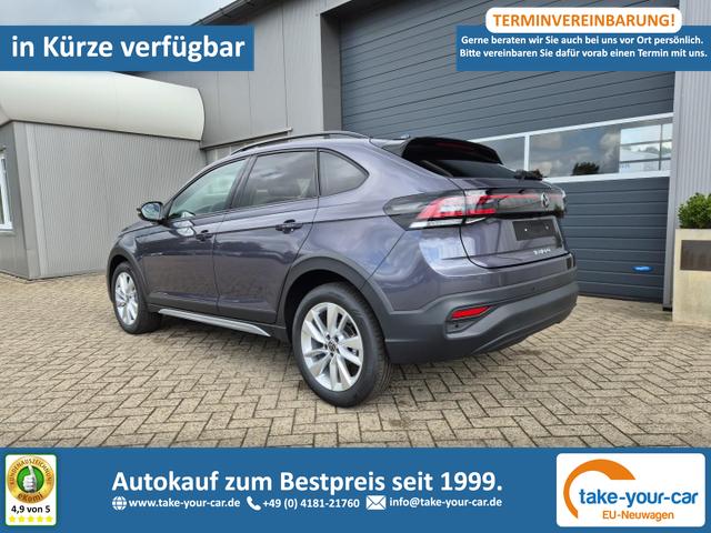 Volkswagen Taigo - 1.0 TSI 116PS DSG Life LED-Matrix-Scheinwerfer Klimaautomatik Sitzheizung PDC R&uuml;ckf.Kamera 17-LM abged.Scheiben 2xKeyless DAB+ Bluetooth Touchscreen Apple CarPlay Android Auto Vorlauffahrzeug