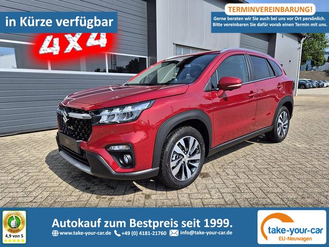 Suzuki S-Cross - Comfort+ 110PS MHEV 4x4 ALLGRIP 1.4 Boosterjet Teilleder Navi Klimaautomatik Sitzheizung ACC PDC v+h 4x Kamera Suzuki-Radio Apple CarPlay Android Auto Touchscreen 2xKeyless 17-LM Vorlauffahrzeug