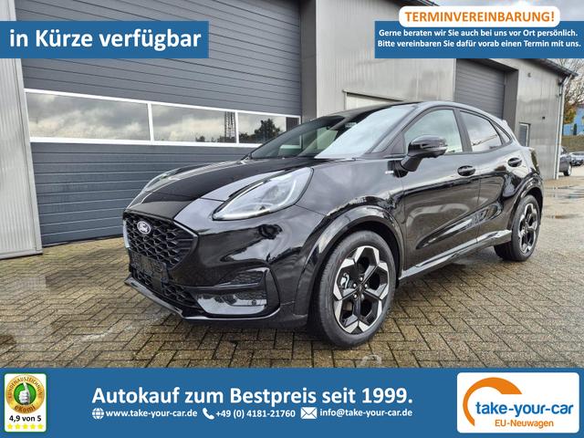 Ford Puma - ST-Line X 1.0 EcoBoost Hybrid 125PS Automatik NEUES MODELL 360°Kamera AbstandsTempomat el.Heckklappe Premium Leder (Sensico) B+O-Sound Klimaautomatik Sitzheizung Lenkradheizung Frontscheibe beheizb. Ford-Navi SYNC4 Bluetooth Apple CarPlay Android A Vorlauffahrzeug