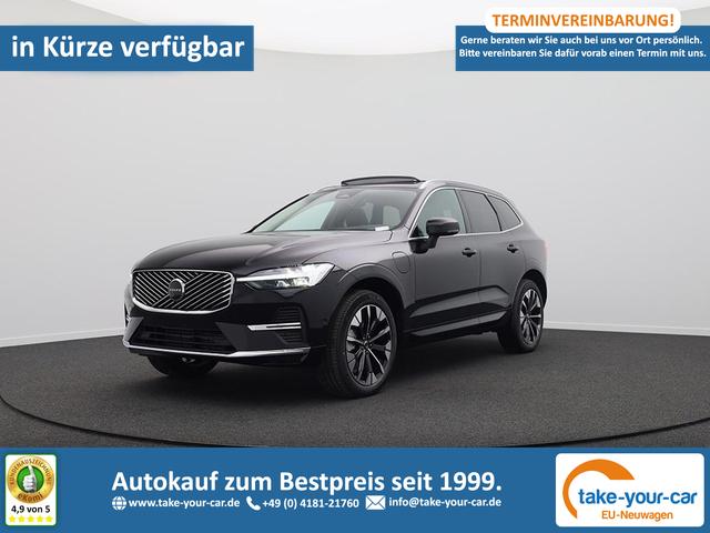Volvo XC60 - T6 Ultra AWD PHEV 350PS Automatik FACELIFT elektr. PanoDach Nordico-Polsterung 360°Kamera PDC v+h ACC el.Heckklappe Harman/Kardon-Sound Klimaautomatik Standheizung Sitzheizung Lenkradheizung Frontscheibe beheizb. Navi Vorlauffahrzeug