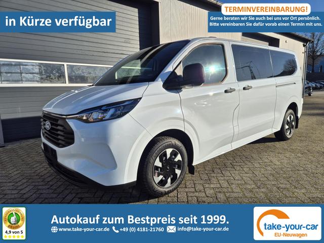 Ford Transit Custom - Kombi 9-Sitzer L2 2.5 Duratec PHEV 233PS Automatik Trend 3,4t Klimaautomatik Frontscheibe beheizb. Rückf.kamera PDC v+h Tempomat Navi Bluetooth Touchscreen Apple CarPlay Android Auto Ganzj.Reifen Vorlauffahrzeug