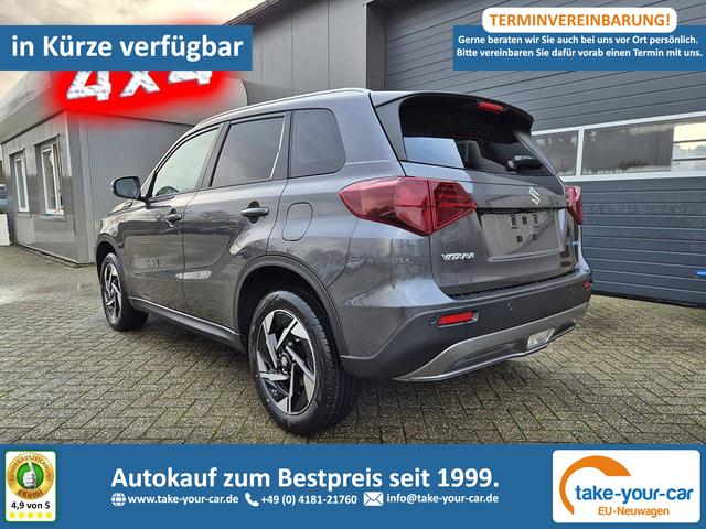 Suzuki Vitara - Comfort+ 110PS Automatik MHEV 4x4 ALLGRIP 1.4 Boosterjet Allrad Teilleder Navi Klimaautomatik Sitzheizung ACC PDC v+h R&uuml;ckf.Kamera Suzuki-Radio Apple CarPlay Android Auto Touchscreen 2xKeyless 17-LM Vorlauffahrzeug
