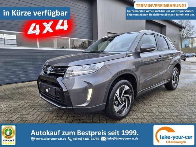 Suzuki Vitara - Comfort+ 110PS Automatik MHEV 4x4 ALLGRIP 1.4 Boosterjet Allrad Teilleder Navi Klimaautomatik Sitzheizung ACC PDC v+h R&uuml;ckf.Kamera Suzuki-Radio Apple CarPlay Android Auto Touchscreen 2xKeyless 17-LM Vorlauffahrzeug