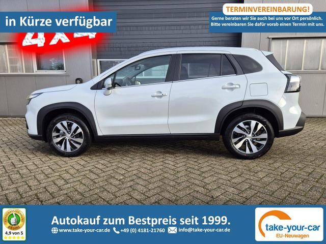Suzuki S-Cross - Comfort+ 110PS Automatik MHEV 4x4 ALLGRIP 1.4 Boosterjet Allrad Teilleder Navi Klimaautomatik Sitzheizung ACC PDC v+h 4x Kamera Suzuki-Radio Apple CarPlay Android Auto Touchscreen 2xKeyless 17-LM Vorlauffahrzeug