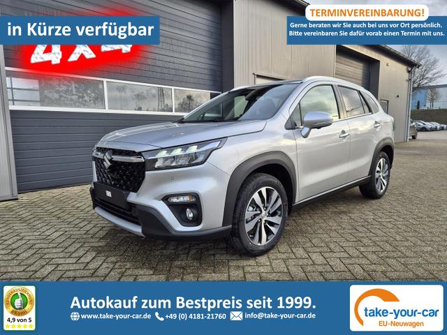 Suzuki S-Cross - Comfort+ 110PS Automatik MHEV 4x4 ALLGRIP 1.4 Boosterjet Allrad Teilleder Navi Klimaautomatik Sitzheizung ACC PDC v+h 4x Kamera Suzuki-Radio Apple CarPlay Android Auto Touchscreen 2xKeyless 17-LM Vorlauffahrzeug