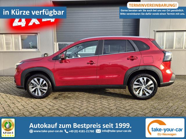 Suzuki S-Cross - Comfort+ 110PS Automatik MHEV 4x4 ALLGRIP 1.4 Boosterjet Allrad Teilleder Navi Klimaautomatik Sitzheizung ACC PDC v+h 4x Kamera Suzuki-Radio Apple CarPlay Android Auto Touchscreen 2xKeyless 17-LM Vorlauffahrzeug
