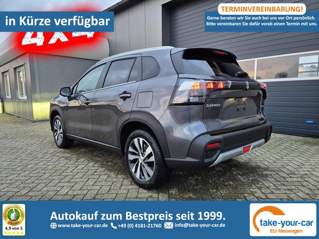 Suzuki S-Cross - Comfort+ 110PS Automatik MHEV 4x4 ALLGRIP 1.4 Boosterjet Allrad Teilleder Navi Klimaautomatik Sitzheizung ACC PDC v+h 4x Kamera Suzuki-Radio Apple CarPlay Android Auto Touchscreen 2xKeyless 17-LM Vorlauffahrzeug