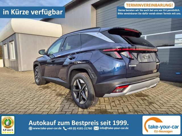 Hyundai TUCSON - Trend 1.6 T-GDI 150PS Automatik TZ 2026 Teil-Leder Sitzheizung v+h Lenkradheizung Klimaautomatik Navi Touchscreen DAB+ Apple CarPlay + Android Auto PDC R&uuml;ckf.-Kamera Matrix-LED-Scheinw. Vorlauffahrzeug