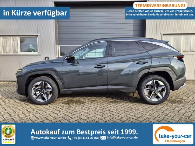 Hyundai TUCSON - Trend 1.6 T-GDI 150PS Automatik TZ 2026 Teil-Leder Sitzheizung v+h Lenkradheizung Klimaautomatik Navi Touchscreen DAB+ Apple CarPlay + Android Auto PDC R&uuml;ckf.-Kamera Matrix-LED-Scheinw. Vorlauffahrzeug