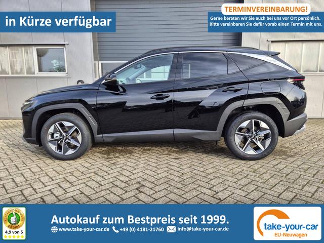Hyundai TUCSON - Trend 1.6 T-GDI 150PS Automatik TZ 2026 Teil-Leder Sitzheizung v+h Lenkradheizung Klimaautomatik Navi Touchscreen DAB+ Apple CarPlay + Android Auto PDC R&uuml;ckf.-Kamera Matrix-LED-Scheinw. Vorlauffahrzeug