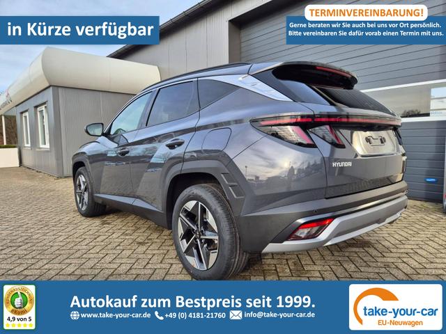 Hyundai TUCSON - Trend 1.6 T-GDI 150PS Automatik TZ 2026 Teil-Leder Sitzheizung v+h Lenkradheizung Klimaautomatik Navi Touchscreen DAB+ Apple CarPlay + Android Auto PDC R&uuml;ckf.-Kamera Matrix-LED-Scheinw. Vorlauffahrzeug