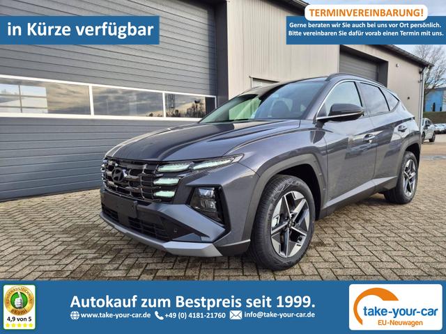 Hyundai TUCSON - Trend 1.6 T-GDI 150PS Automatik TZ 2026 Teil-Leder Sitzheizung v+h Lenkradheizung Klimaautomatik Navi Touchscreen DAB+ Apple CarPlay + Android Auto PDC R&uuml;ckf.-Kamera Matrix-LED-Scheinw. Vorlauffahrzeug