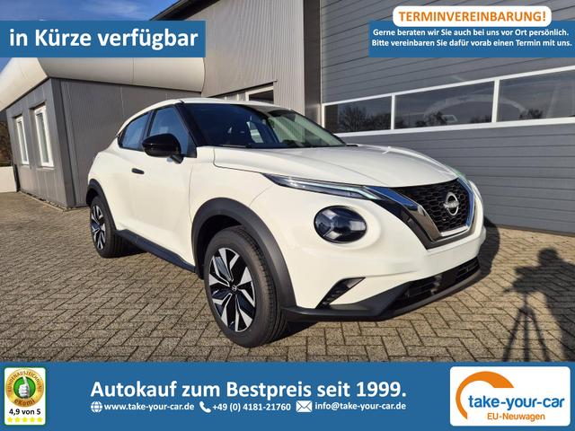 Nissan Juke - 1.0 DIG-T 114PS Acenta Klimaautomatik Sitzheizung R&uuml;ckf.Kamera Bluetooth Touchscreen wireless Apple CarPlay Android Auto Vorlauffahrzeug
