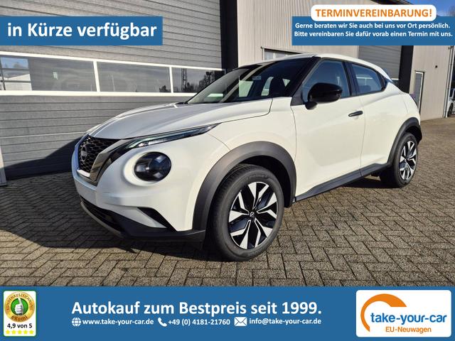 Nissan Juke - 1.0 DIG-T 114PS Acenta Klimaautomatik Sitzheizung R&uuml;ckf.Kamera Bluetooth Touchscreen wireless Apple CarPlay Android Auto Vorlauffahrzeug