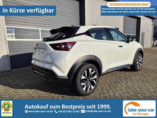 Nissan Juke - 1.0 DIG-T 114PS Acenta Klimaautomatik Sitzheizung R&uuml;ckf.Kamera Bluetooth Touchscreen wireless Apple CarPlay Android Auto Vorlauffahrzeug