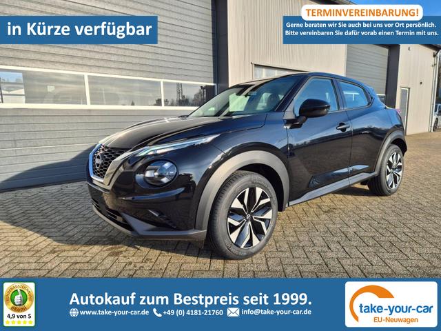 Nissan Juke - 1.0 DIG-T 114PS Acenta Klimaautomatik Sitzheizung R&uuml;ckf.Kamera Bluetooth Touchscreen wireless Apple CarPlay Android Auto Vorlauffahrzeug