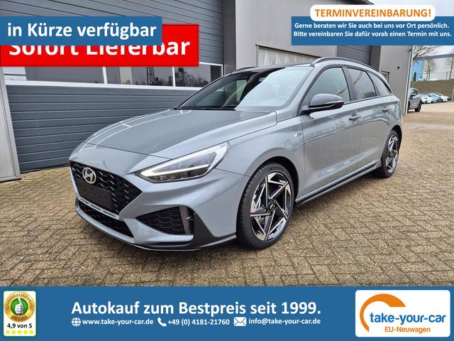 Hyundai i30 Kombi - 1.6 T-GDI 150PS Automatik N-Line MY2026 Sitzheizung Lenkradheizung Klimaautomatik Navi 10,3"-Touchscreen Bluelink Apple CarPlay + Android Auto PDC v+h R&uuml;ckf.Kamera 18-LM Vorlauffahrzeug