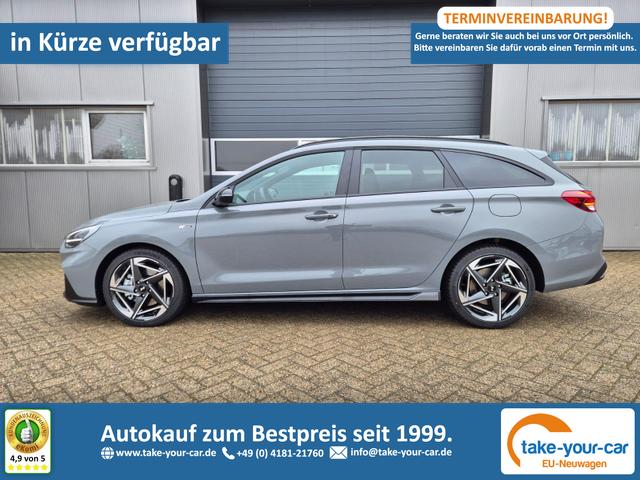 Hyundai i30 Kombi - 1.6 T-GDI 150PS Automatik N-Line MY2026 Sitzheizung Lenkradheizung Klimaautomatik Navi 10,3"-Touchscreen Bluelink Apple CarPlay + Android Auto PDC v+h R&uuml;ckf.Kamera 18-LM Vorlauffahrzeug