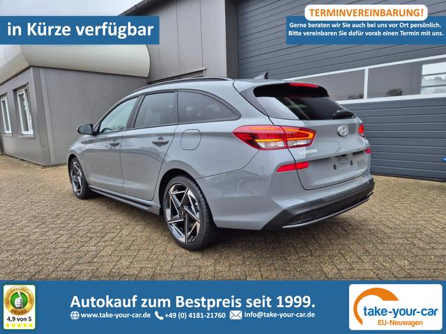 Hyundai i30 Kombi - 1.6 T-GDI 150PS Automatik N-Line MY2026 Sitzheizung Lenkradheizung Klimaautomatik Navi 10,3"-Touchscreen Bluelink Apple CarPlay + Android Auto PDC v+h R&uuml;ckf.Kamera 18-LM Vorlauffahrzeug
