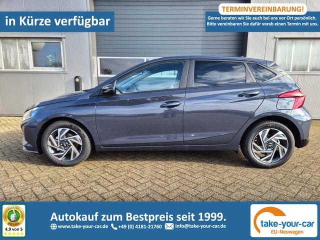Hyundai i20 - 1.0 T-GDI 90PS Trend Automatik 5-t&uuml;rig Klimaautomatik Sitzheizung Lenkradheizung R&uuml;ckf.Kamera PDC Apple CarPlay Android Auto Tempomat Touchscreen 16"LM Vorlauffahrzeug