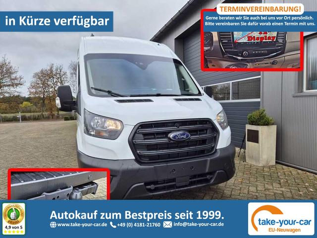 Ford Transit - 350 L4H3 2.0 EcoBlue 130PS Trend Heckantrieb 3,5t 2-Sitzer AHK Sitzheizung Frontscheibe beheizb. Klimaautomatik Navi PDC v+h Bluetooth DAB Apple CarPlay Android Auto Tempomat Ganzj.Reifen Vorlauffahrzeug
