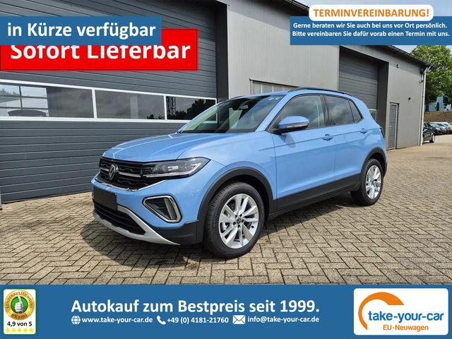 Volkswagen T-Cross - 1.0 TSI 116PS DSG Life LED-Matrix-Scheinwerfer Klimaautomatik Sitzheizung PDC R&uuml;ckf.Kamera 17-LM abged.Scheiben 2xKeyless DAB+ Bluetooth Touchscreen Apple CarPlay Android Auto Vorlauffahrzeug