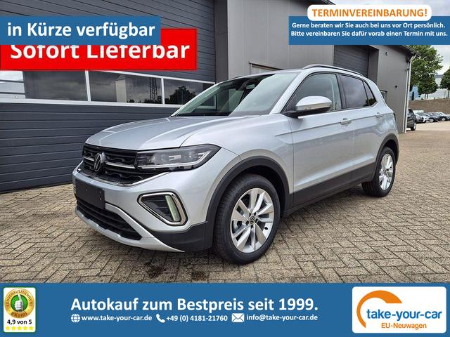 Volkswagen T-Cross - 1.0 TSI 116PS DSG Life LED-Matrix-Scheinwerfer Klimaautomatik Sitzheizung PDC R&uuml;ckf.Kamera 17-LM abged.Scheiben 2xKeyless DAB+ Bluetooth Touchscreen Apple CarPlay Android Auto Vorlauffahrzeug