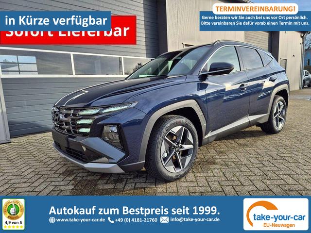 Hyundai TUCSON - Trend 1.6 T-GDI 150PS Automatik TZ 2026 Teil-Leder Sitzheizung v+h Lenkradheizung Klimaautomatik Navi Touchscreen DAB+ Apple CarPlay + Android Auto PDC R&uuml;ckf.-Kamera Matrix-LED-Scheinw. Vorlauffahrzeug