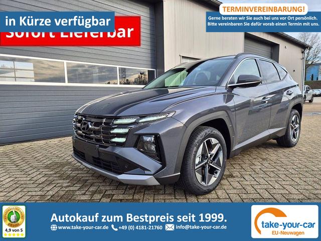Hyundai TUCSON - Trend 1.6 T-GDI 150PS Automatik TZ 2026 Teil-Leder Sitzheizung v+h Lenkradheizung Klimaautomatik Navi Touchscreen DAB+ Apple CarPlay + Android Auto PDC R&uuml;ckf.-Kamera Matrix-LED-Scheinw. Vorlauffahrzeug