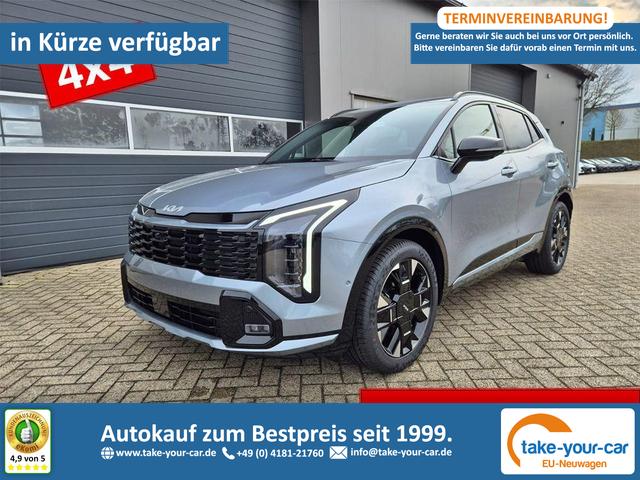 Kia Sportage - 1.6 T-GDi 180PS 4x4 AWD Automatik GT-Line NEUES MODELL MY26 FACELIFT Teil-Leder 19"LM Sitzheizung v+h Lenkradheizung Klimaautomatik ACC Navi Bluetooth Touchscreen Apple CarPlay Android Auto PDC R&uuml;ckf.Kamera 2x Keyless Vorlauffahrzeug