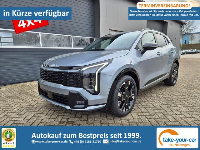 Kia Sportage - 1.6 T-GDi 180PS 4x4 AWD Automatik GT-Line NEUES MODELL MY26 FACELIFT Teil-Leder 19"LM Sitzheizung v+h Lenkradheizung Klimaautomatik ACC Navi Bluetooth Touchscreen Apple CarPlay Android Auto PDC R&uuml;ckf.Kamera 2x Keyless Vorlauffahrzeug