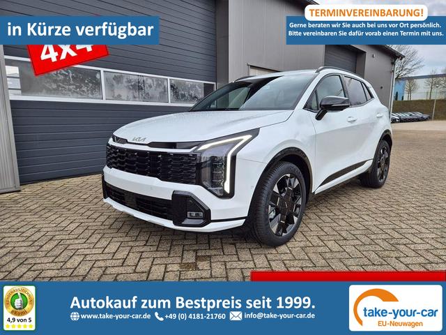 Kia Sportage - 1.6 T-GDi 180PS 4x4 AWD Automatik GT-Line NEUES MODELL MY26 FACELIFT Teil-Leder 19"LM Sitzheizung v+h Lenkradheizung Klimaautomatik ACC Navi Bluetooth Touchscreen Apple CarPlay Android Auto PDC R&uuml;ckf.Kamera 2x Keyless Vorlauffahrzeug