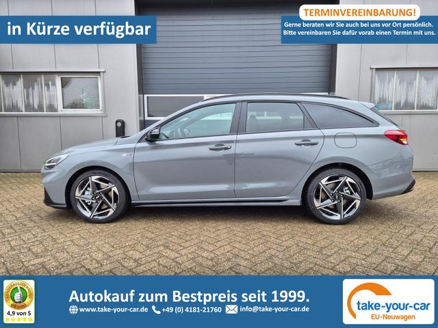 Hyundai i30 Kombi - 1.6 T-GDI 150PS Automatik N-Line MY2026 Sitzheizung Lenkradheizung Klimaautomatik Navi 10,3"-Touchscreen Bluelink Apple CarPlay + Android Auto PDC v+h R&uuml;ckf.Kamera 18-LM Vorlauffahrzeug